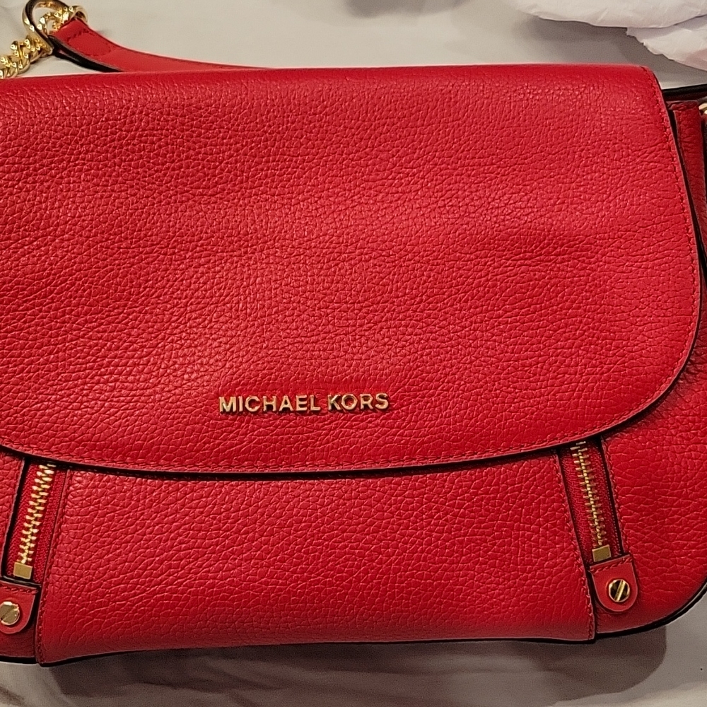 Michael Kors Red leather handbag